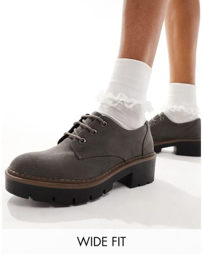 Simply Be Lace Up Brogues - Black