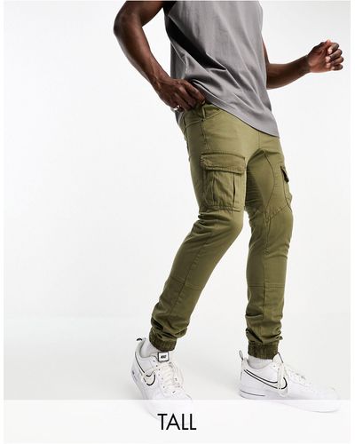 Another Influence Tall Cargo Trousers - Green