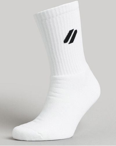 Superdry Coolmax Sport Crew Socks - White