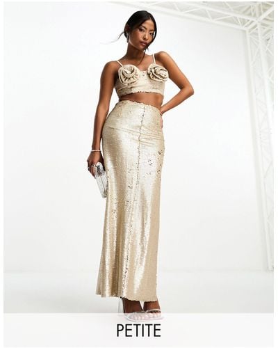 Collective The Label Exclusive Embellished Maxi Skirt - White