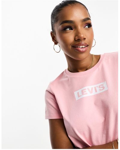 Levi's Jordie - Cropped T-shirt - Roze