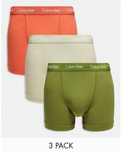 Calvin Klein – 3er-pack unterhosen - Grün