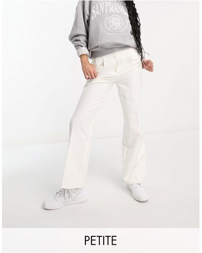 Miss Selfridge Pantalones dad color holgados - Blanco