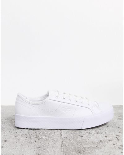 Lacoste Ziane Grand Flatform Sneakers - White