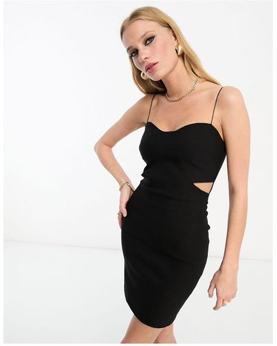 Vesper Strappy Mini Dress - Black