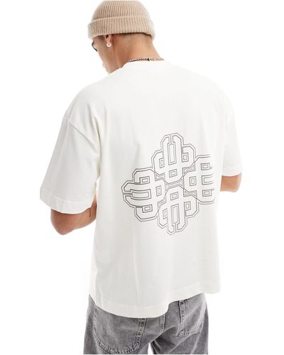 The Couture Club Emblem - t-shirt sporco - Bianco
