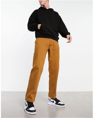 New Look Straight Fit Carpenters Trousers - Black