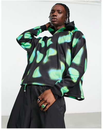 ASOS Super Oversized Cropped Hoodie - Green