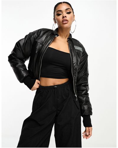 LAPP THE BRAND Bomber Jacket With Removable Sleeves - Black