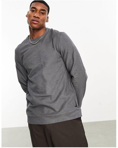 Nike Nike Yoga Dri-fit Essential Fleece Crew Neck Sweatshirt - Gray