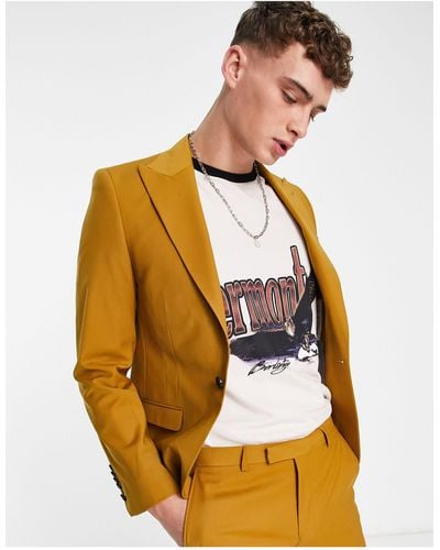 Twisted Tailor Buscot Suit Jacket - Yellow