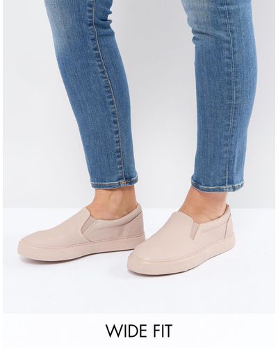 ASOS Asos Dianna Wide Fit Slip On Sneakers - Multicolour