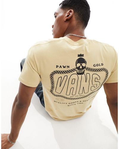 Vans Pawn shop - t-shirt imprimé au dos - beige - Neutre