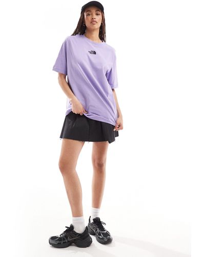 The North Face T-shirt pesante oversize - Viola