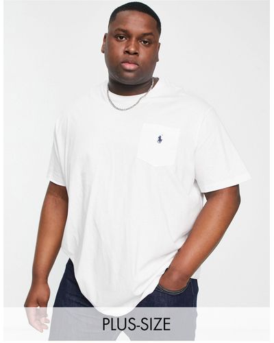 Polo Ralph Lauren Big & tall - t-shirt à logo emblématique - Blanc