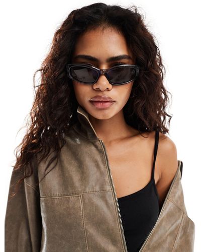 Weekday Slide Sleek Sunglasses - Black