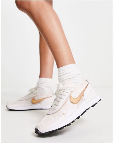 Nike Waffle One - Sneakers Van Mesh - Wit