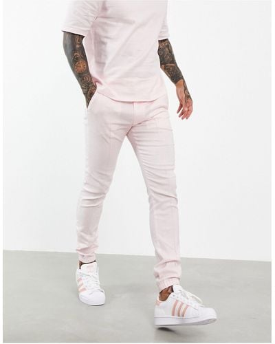 ASOS Co-ord Smart Skinny jogger With Cuff - Pink