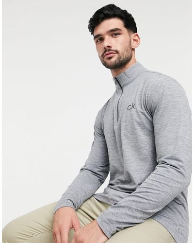 Calvin Klein Newport Half Zip Top - Grey