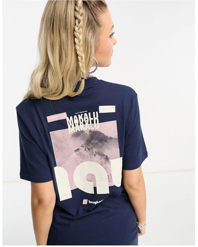Berghaus T-shirt unisex con stampa mountain zine - Blu