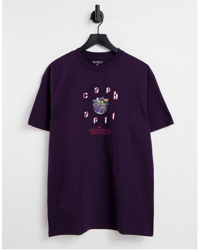 Carhartt Unite Back Print T-shirt - Purple