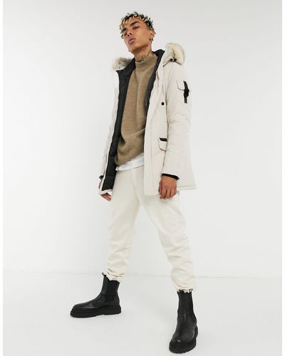 Sixth June Parka With Hood - White