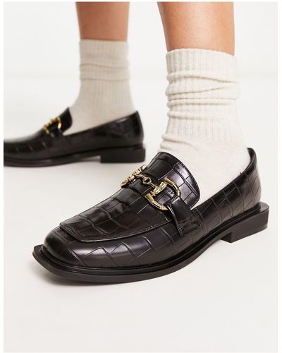 Glamorous Loafers Met Trens - Zwart