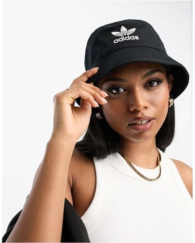 adidas Originals Adicolor Trefoil Bucket Hat - Black