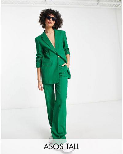 ASOS Asos design tall - mix & match - blazer da abito boyfriend slim - Verde