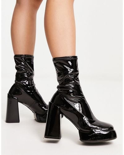 Charles & Keith Heeled Ankle Boots - Black
