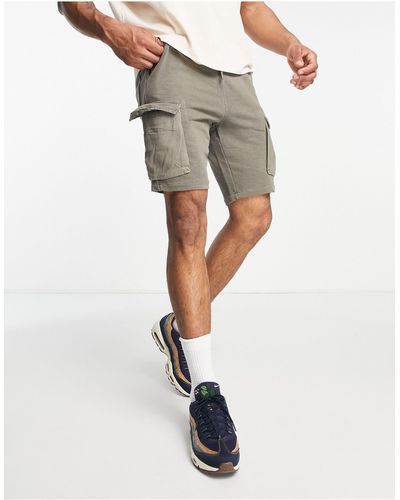 Only & Sons Jersey Cargo Shorts - Green