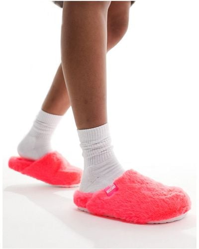 Love Moschino Fluffy Slippers - Pink