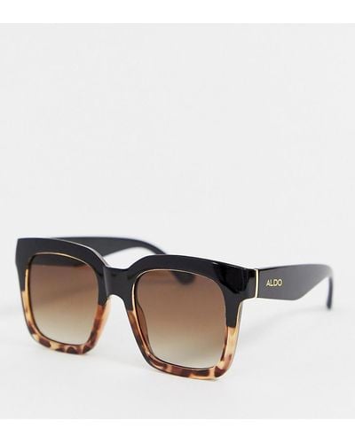 ALDO Tortoiseshell Oversized Sunglasses - Brown