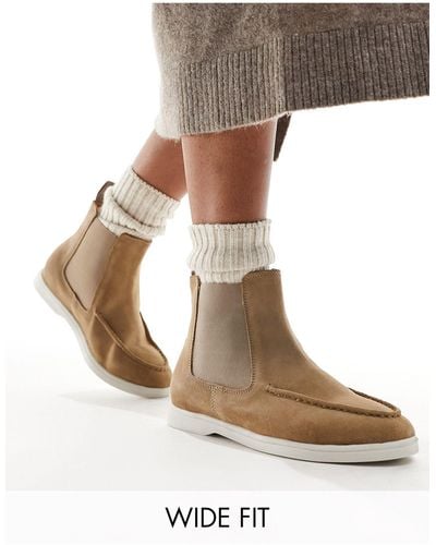 Simply Be Simply Be Extra Wide Fit Chelsea Boots - Natural