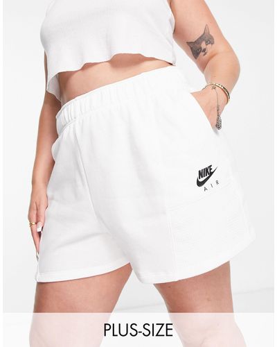Nike Plus - air - short à taille haute - Blanc