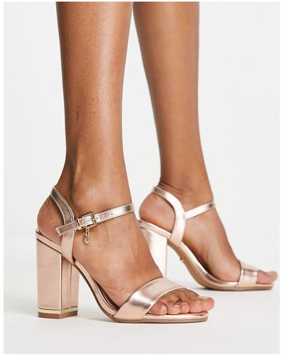 Office Hailey Block Heeled Sandals - Pink