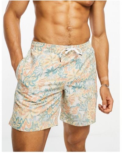Quiksilver – re-mix – e volley-badeshorts - Weiß