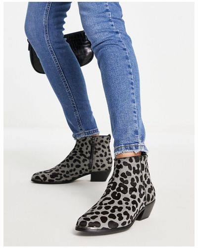 Ted Baker Exotic Printed Boot - Blue