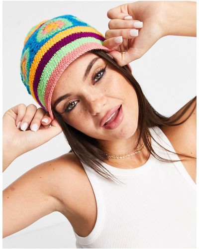 Glamorous – mütze aus material - Mehrfarbig