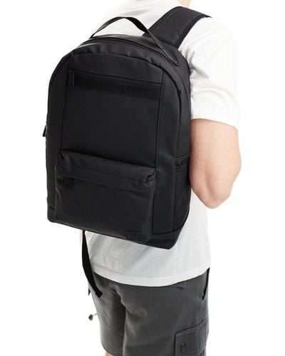 Pull&Bear Zip Pocket Back Pack - Black