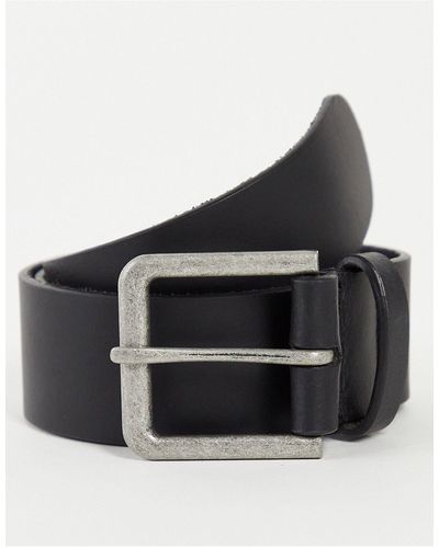 ASOS Smart Leather Belt - Black