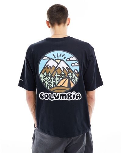 Columbia Hike Happiness Ii Back Print T-shirt - Blue