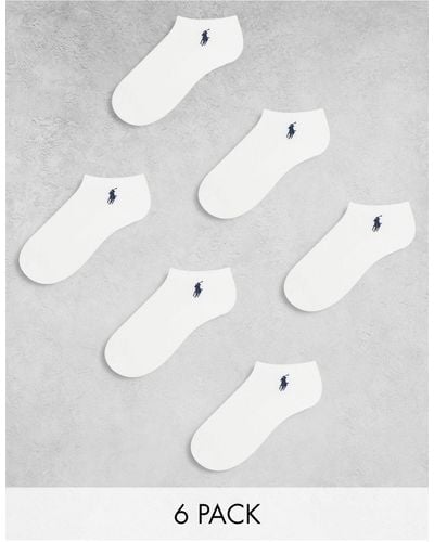 Polo Ralph Lauren – 6er-pack sneaker-socken - Weiß