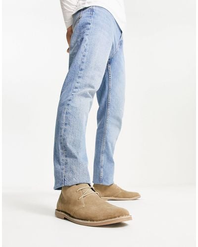 French Connection Suede Desert Boots - Blue