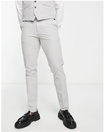 New Look Skinny Suit Trouser - White