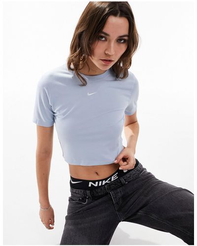 Nike Mini Swoosh Slim Crop T-shirt - White