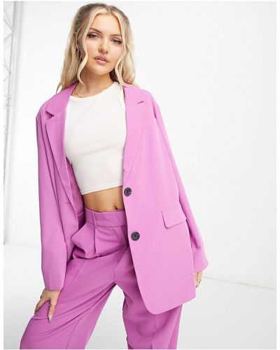 Vero Moda Tailored Oversized Blazer Co-ord - Pink