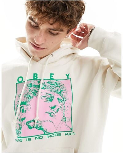 Obey No Pain Hoodie - White
