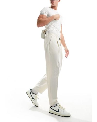 ASOS Smart Oversized Tapered Pants - White