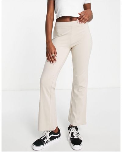 Jdy High Waisted Flared Pants - White
